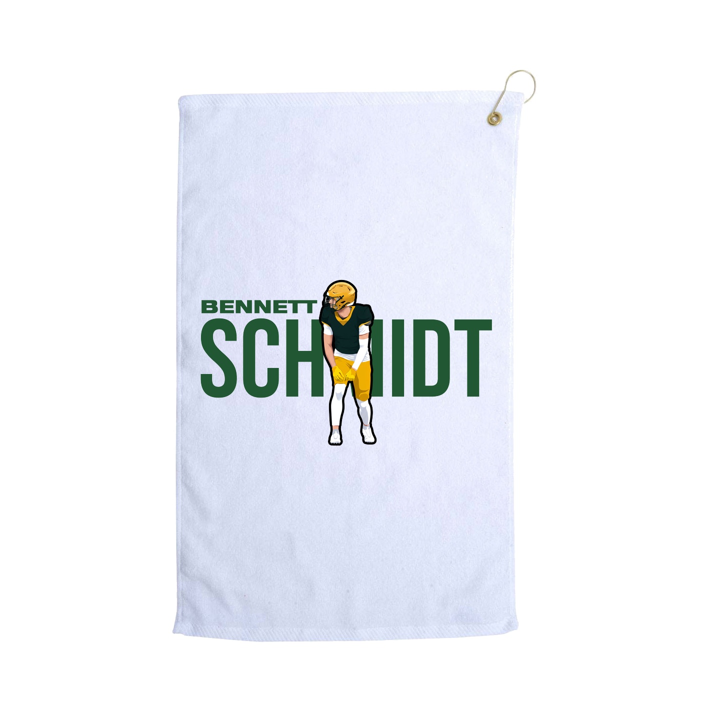 Golf Towel — Player Name in White