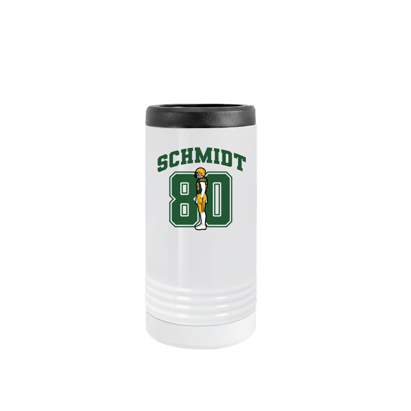Slim Beverage Holder — Number in White