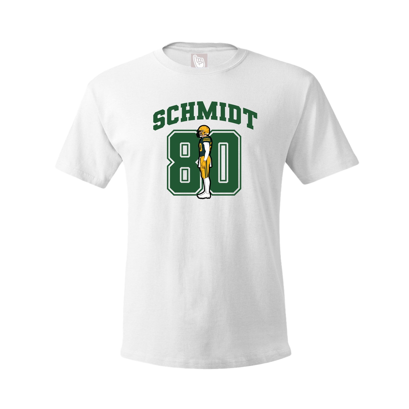 Youth Tee — Number in White