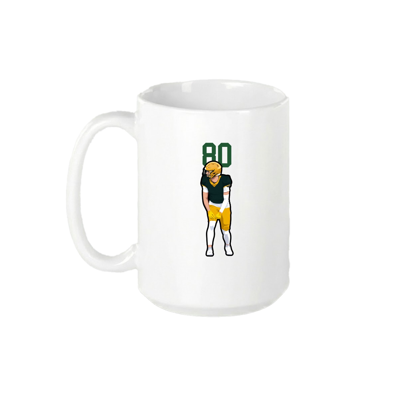 15oz Coffee Mug — Number Top in White