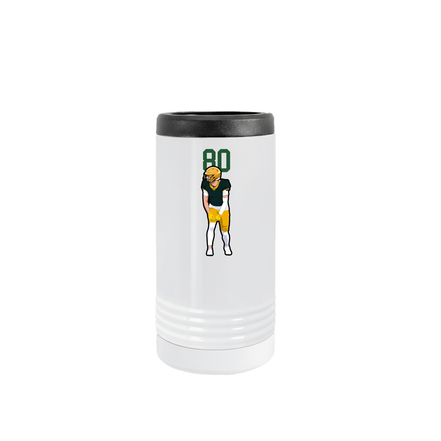 Slim Beverage Holder — Number Top in White