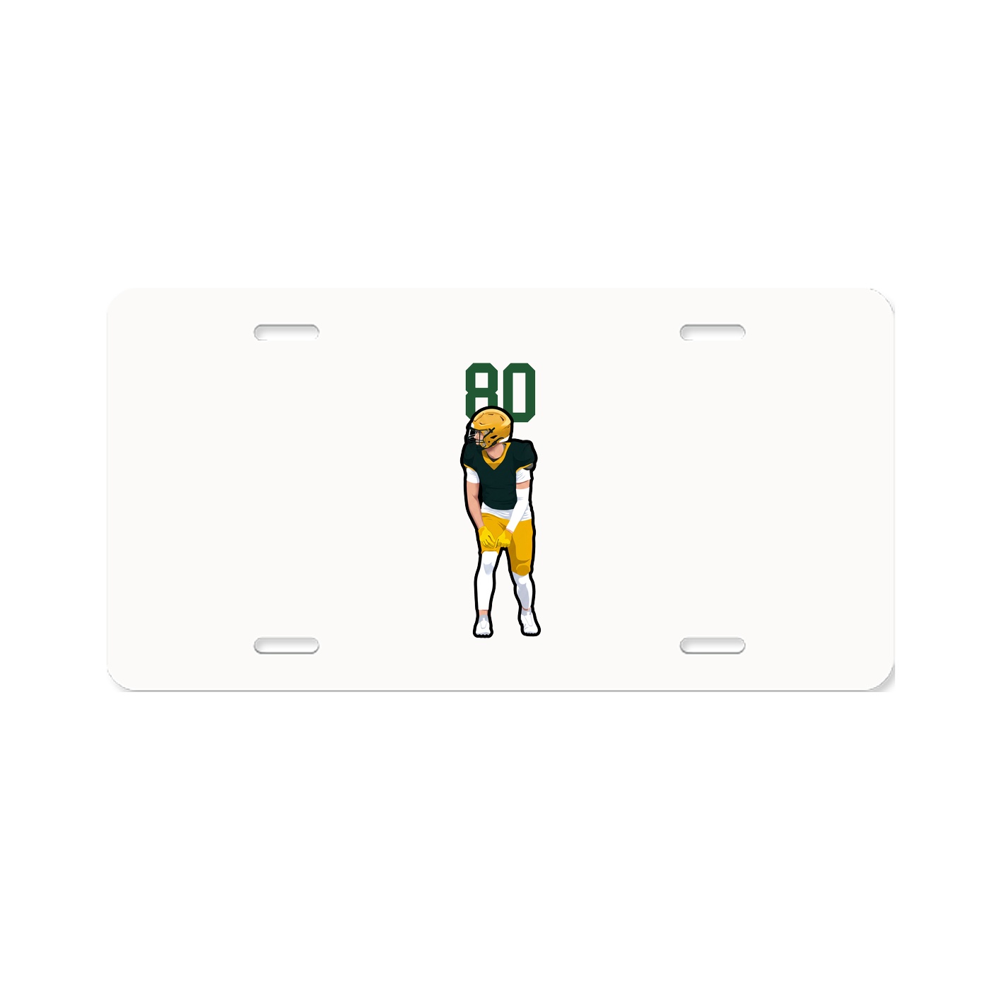 License Plate — Number Top in Classic