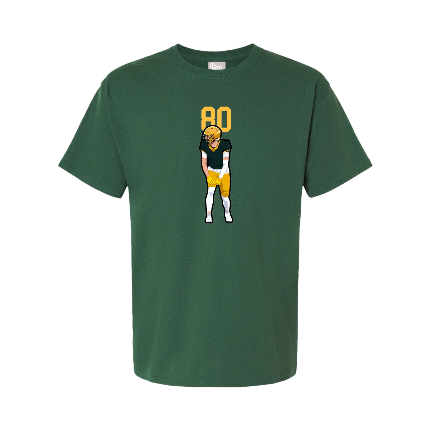 Youth Tee — Number Top in Green