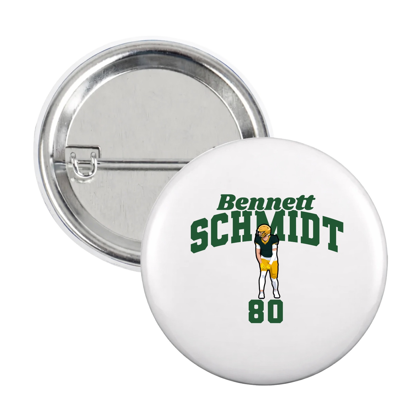 Game Day Button — Signature Arch in White