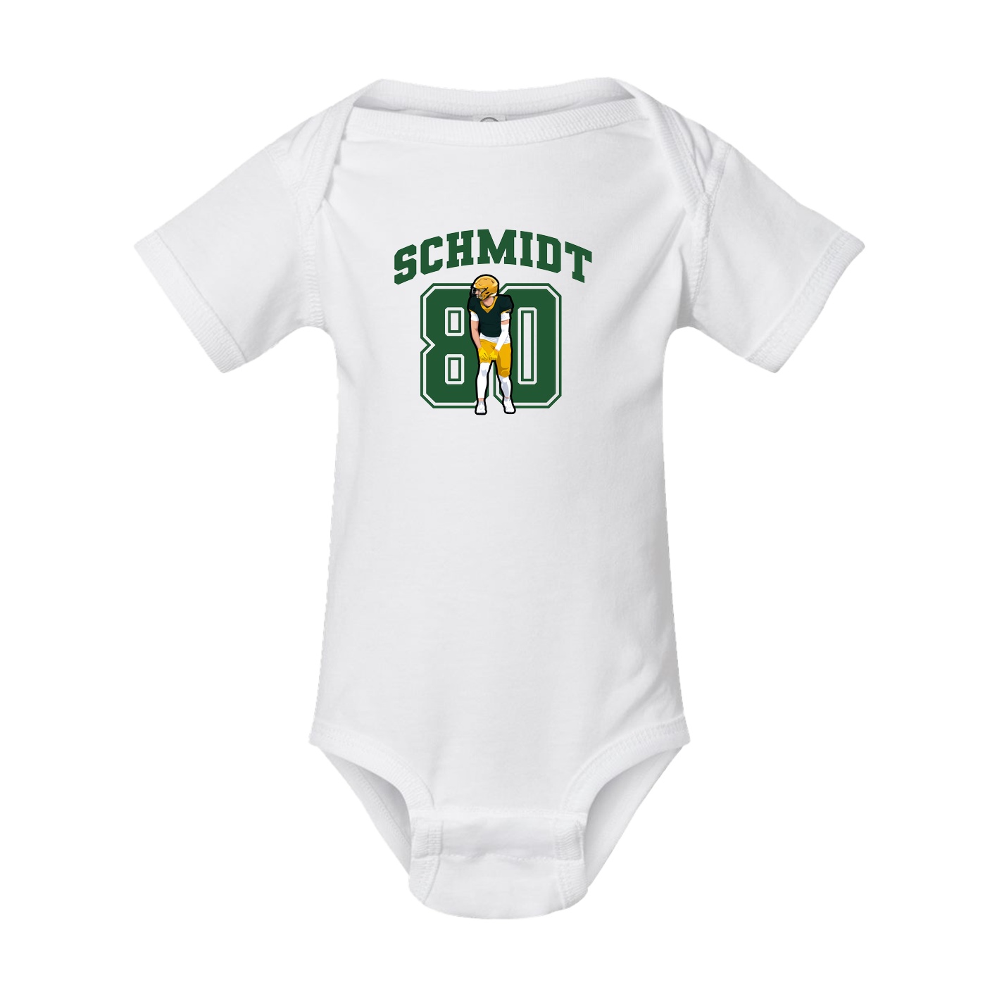 Baby Onesie — Number in White