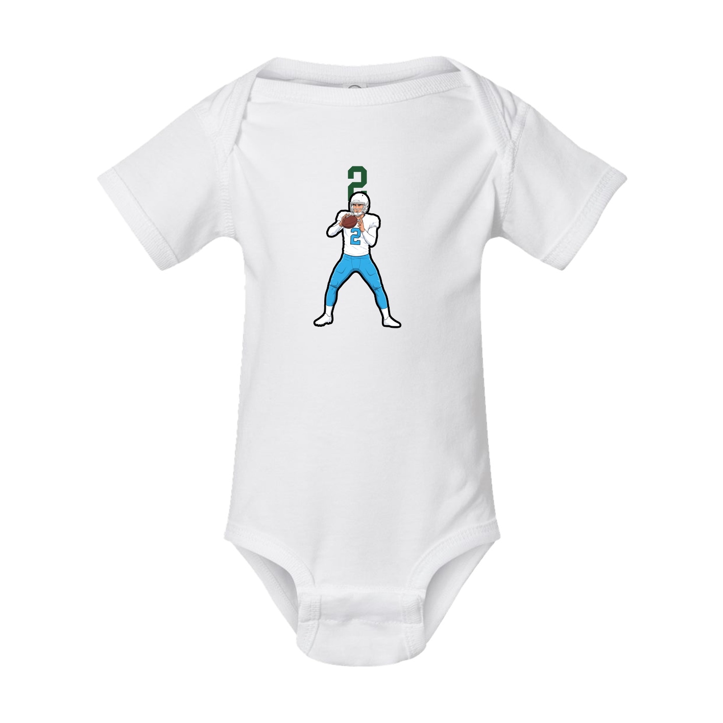 Baby Onesie — Number Top in White