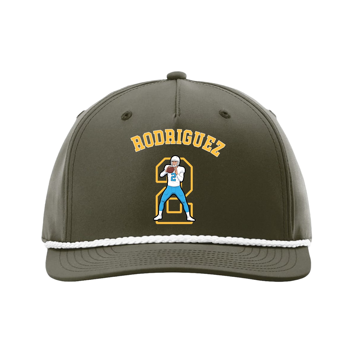 Five-Panel Classic Rope Cap — Shirsey Arch in Green