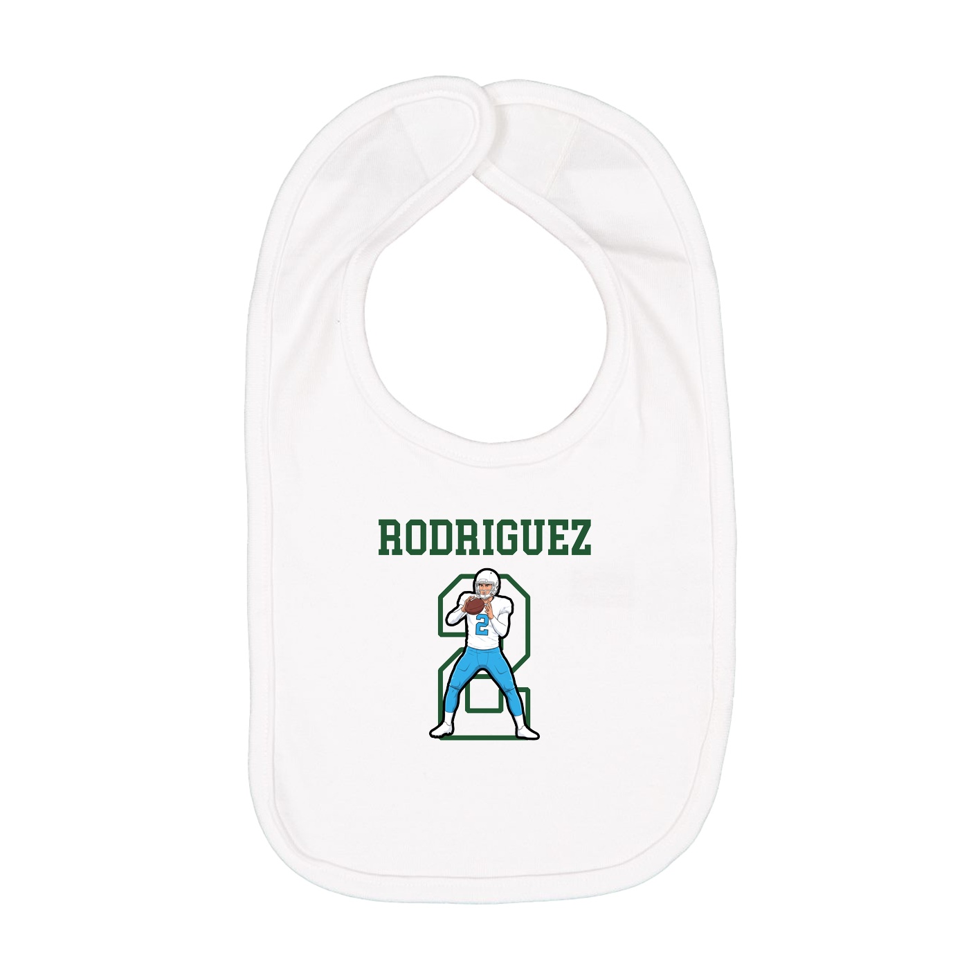 Infant Bib — Shirsey in White