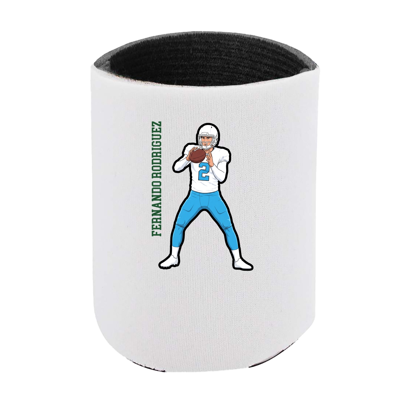 Can Holder — Name Vertical in White