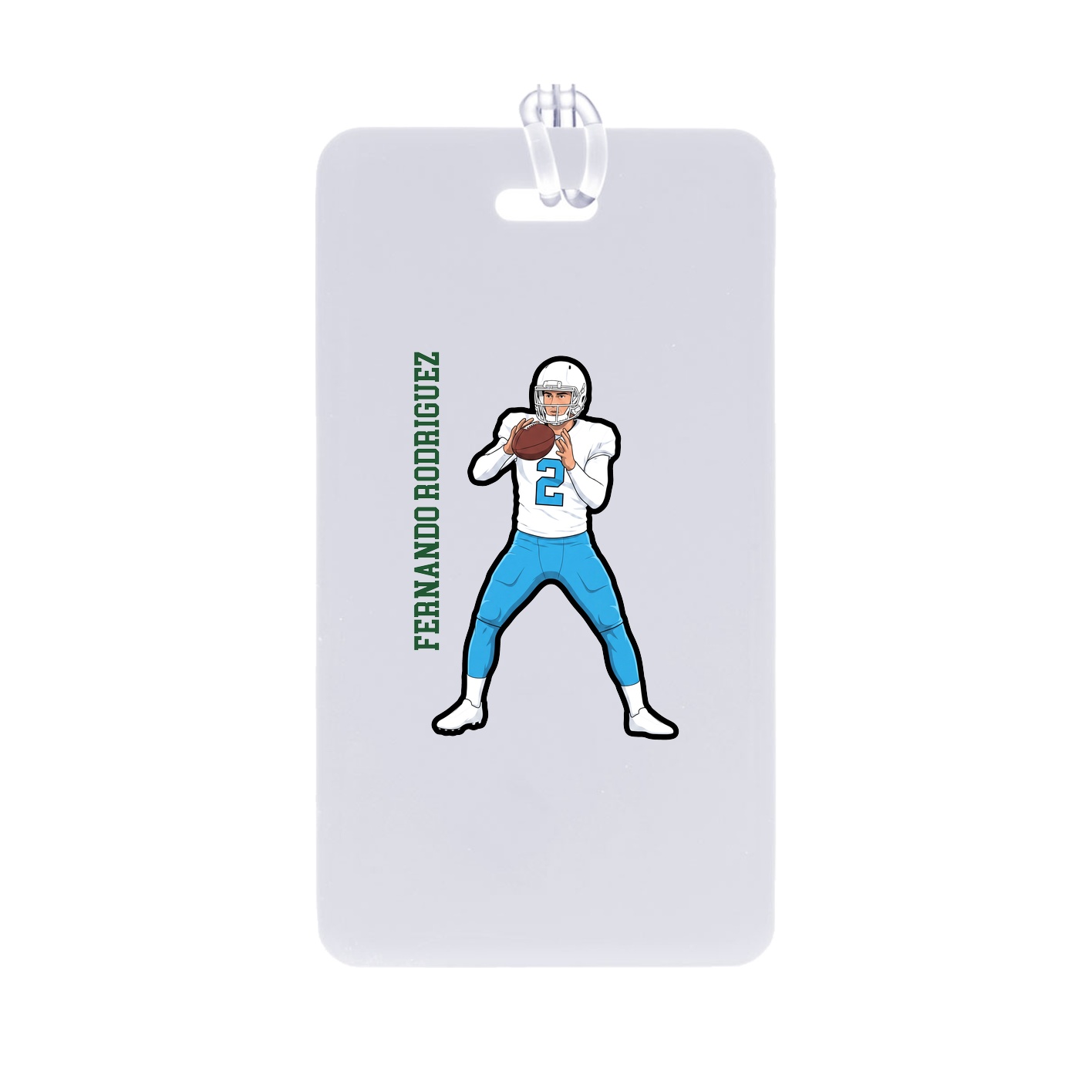 Bag Tag — Name Vertical in Classic