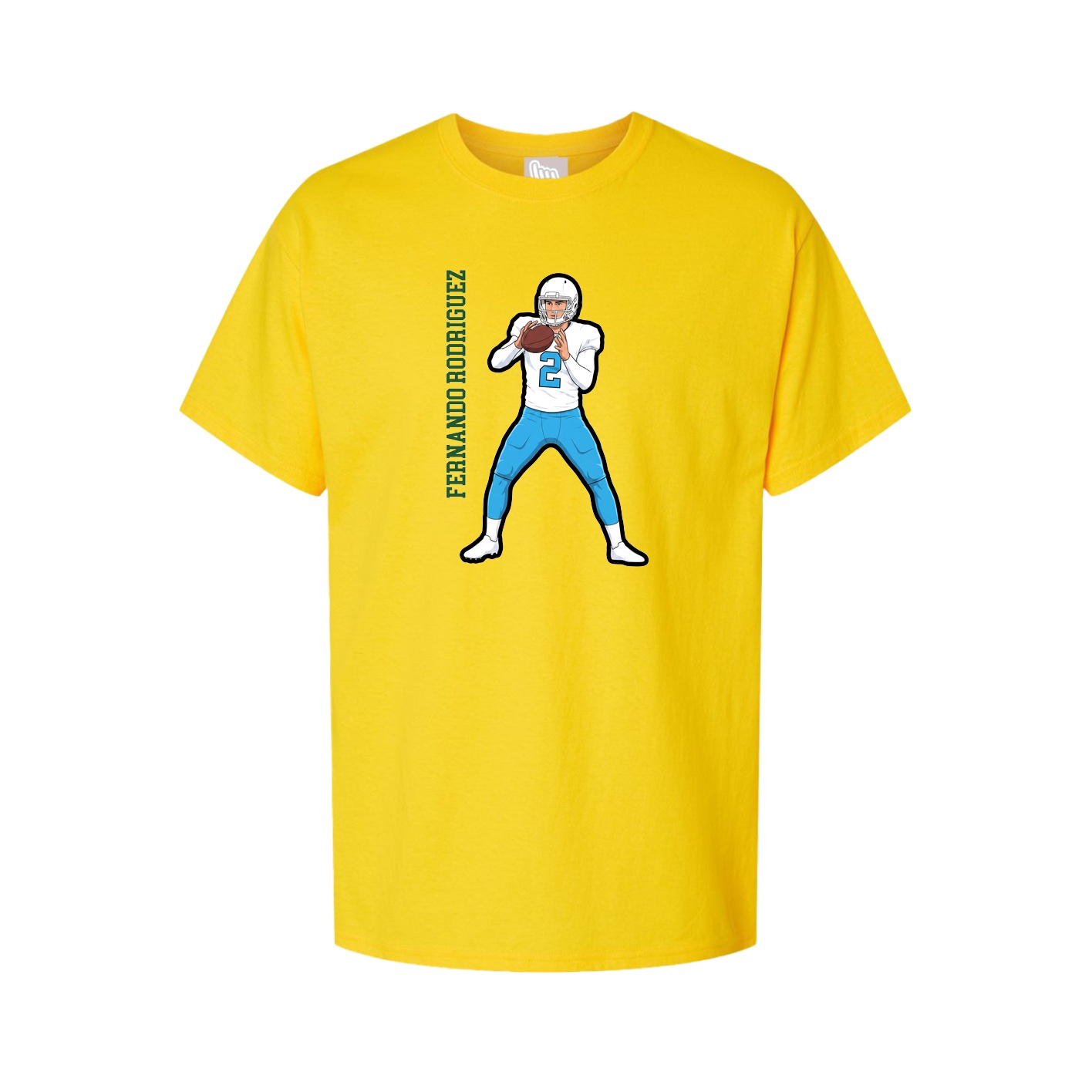 Tee — Name Vertical in Gold