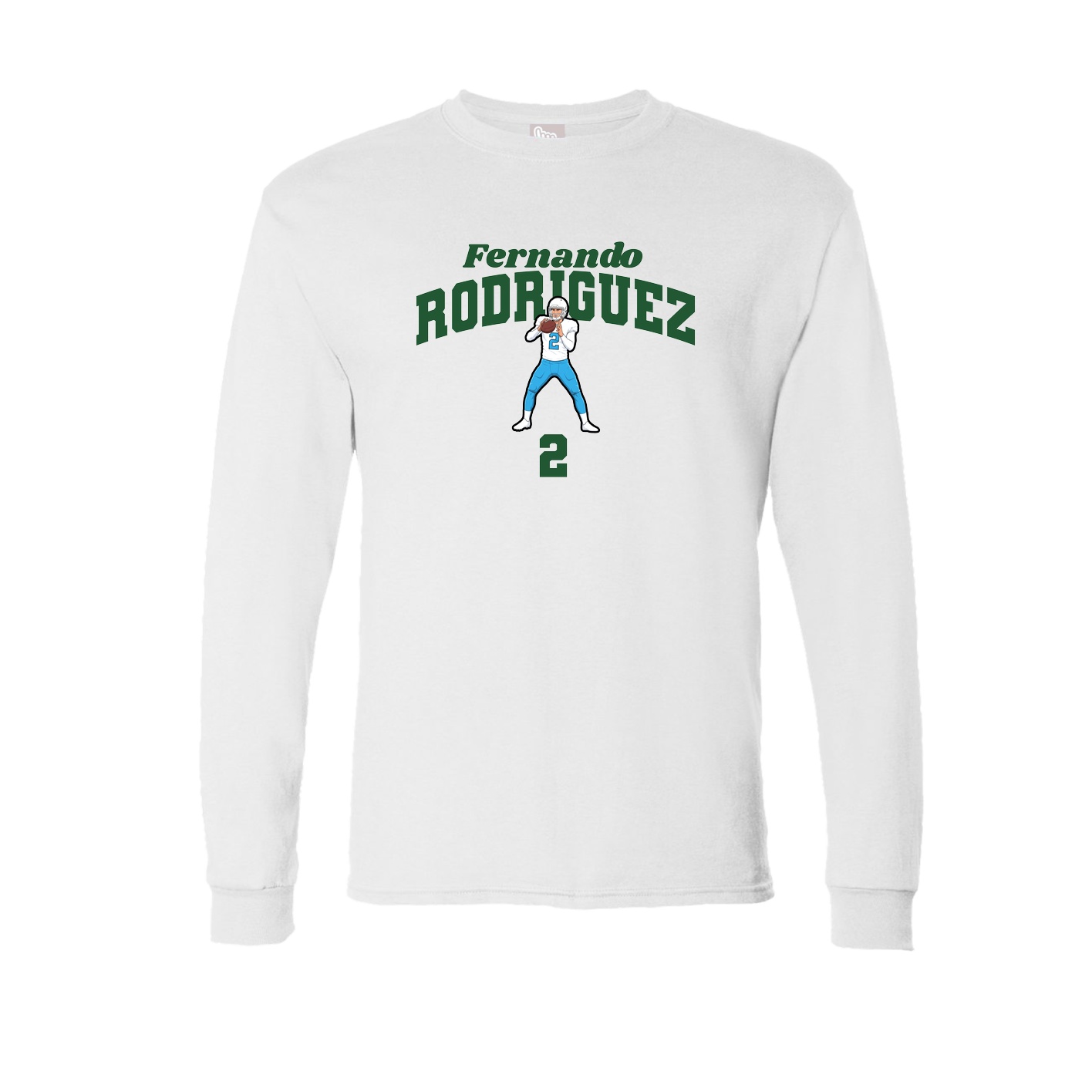 Long Sleeve Tee — Signature Arch in White