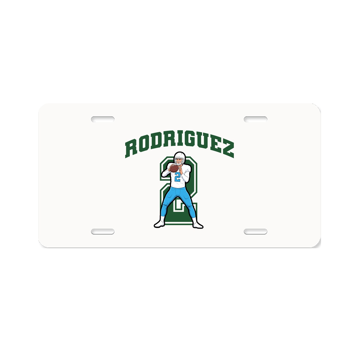 License Plate — Number in Classic