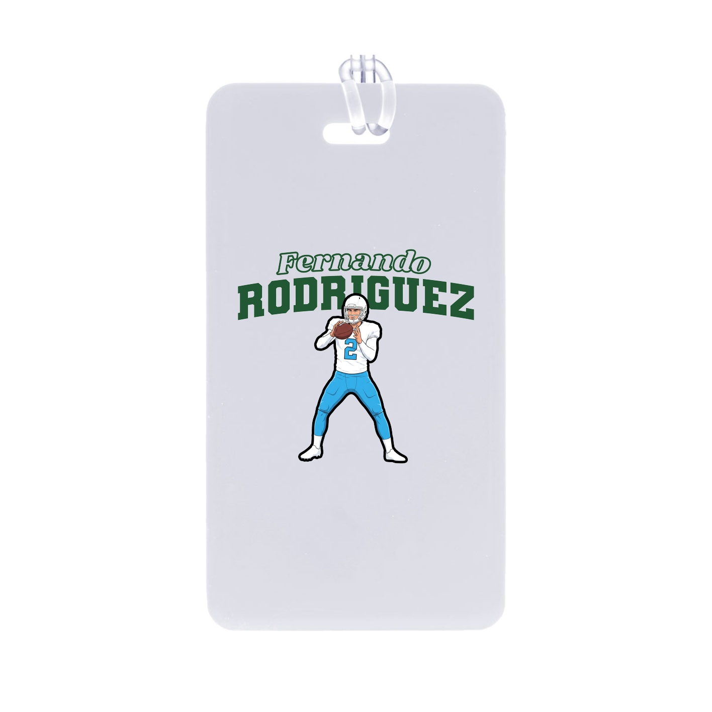 Bag Tag — Name Arch in Classic