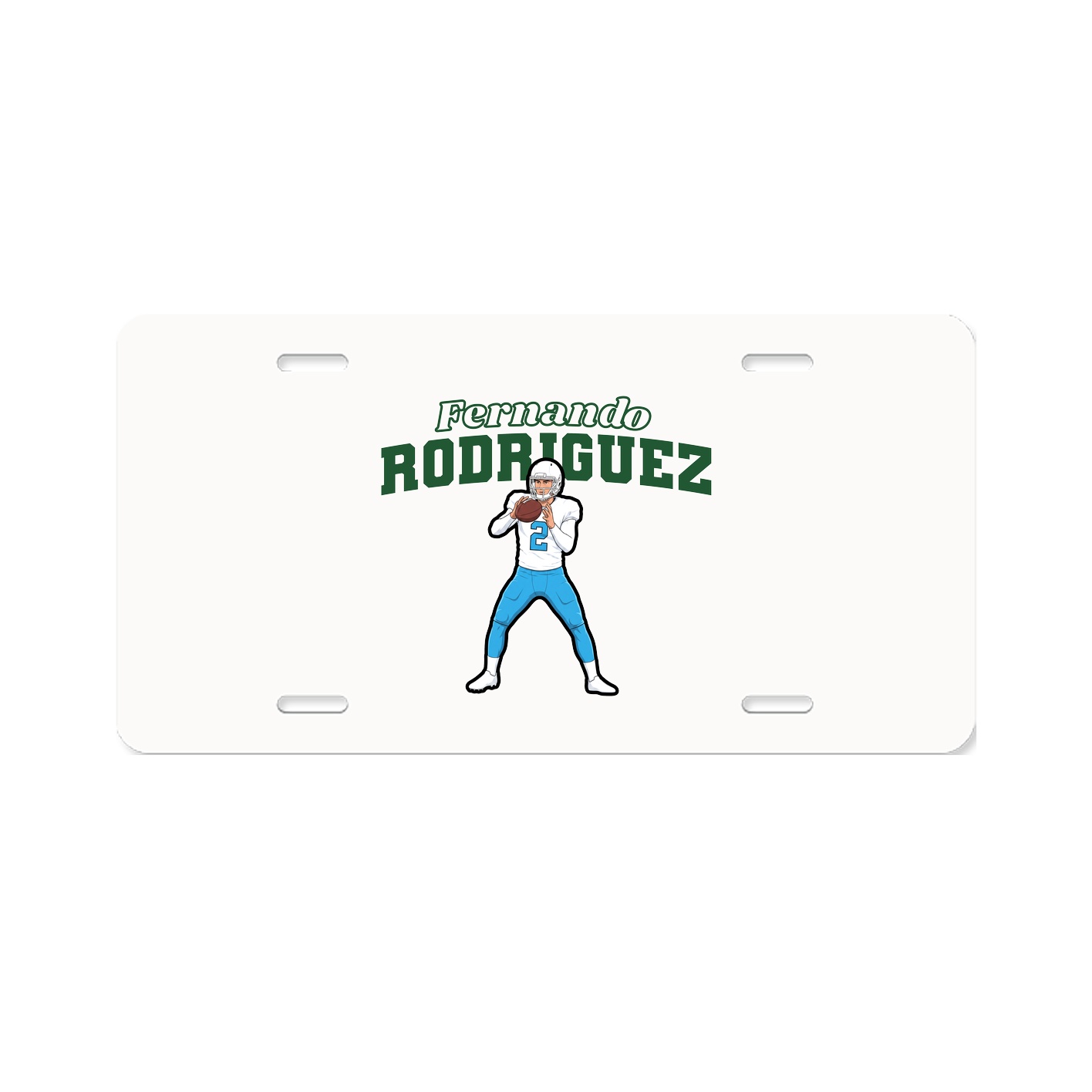 License Plate — Name Arch in Classic
