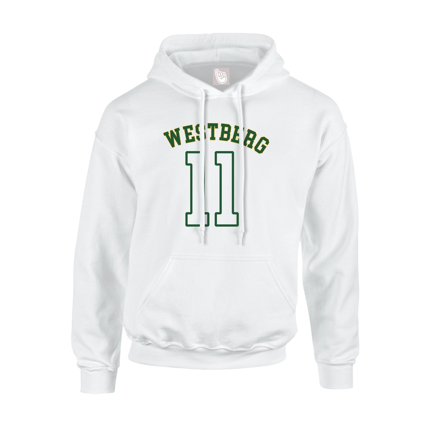 Hoodie — Shirsey Arch in White