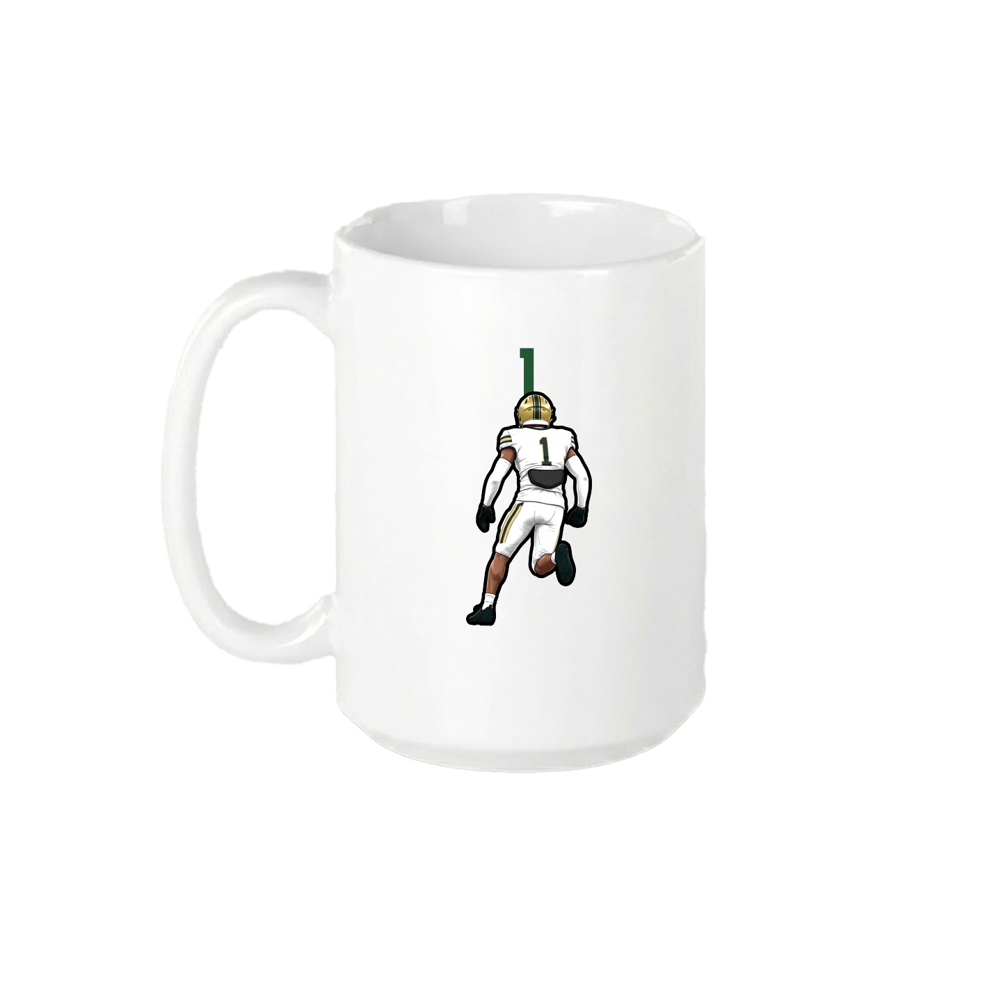 15oz Coffee Mug — Number Top in White