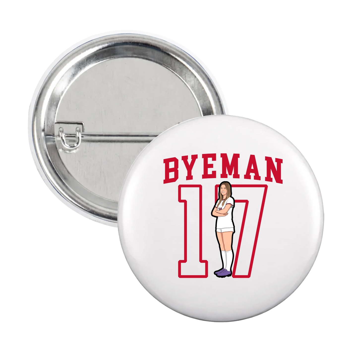 Game Day Button — Shirsey in White