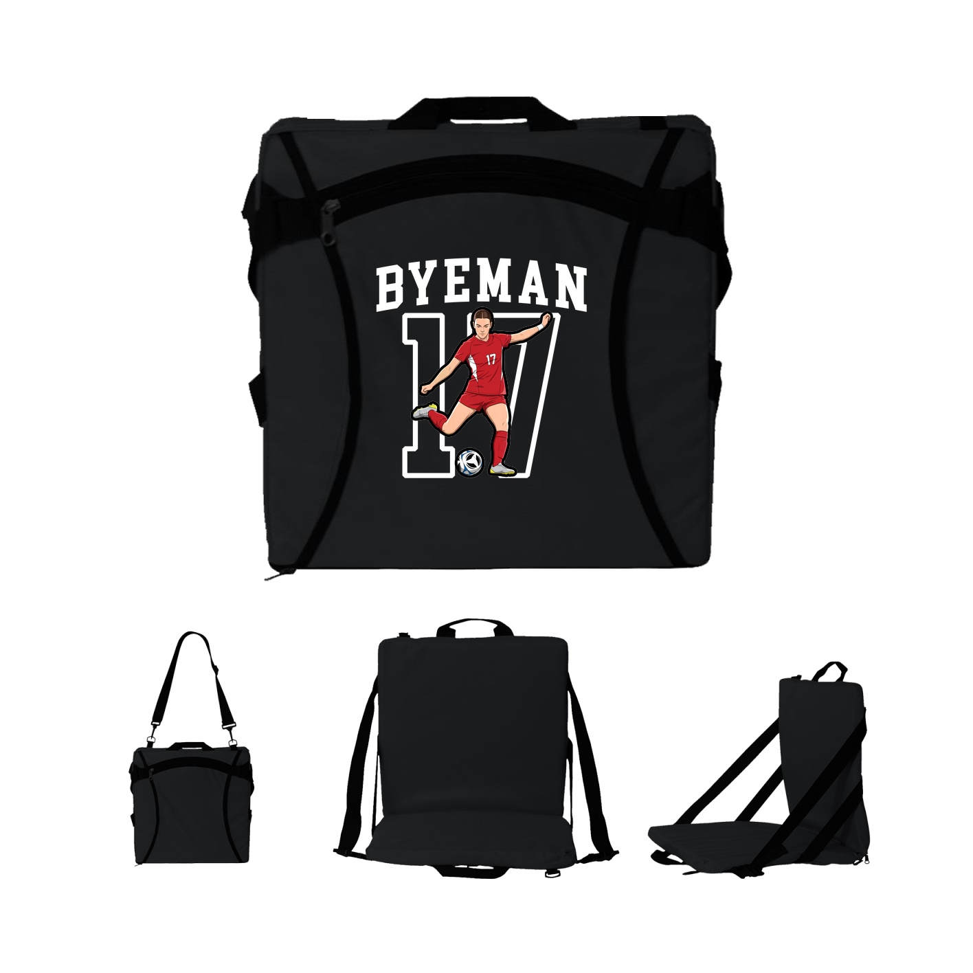 Folding Stadium Seat — Shirsey in Black