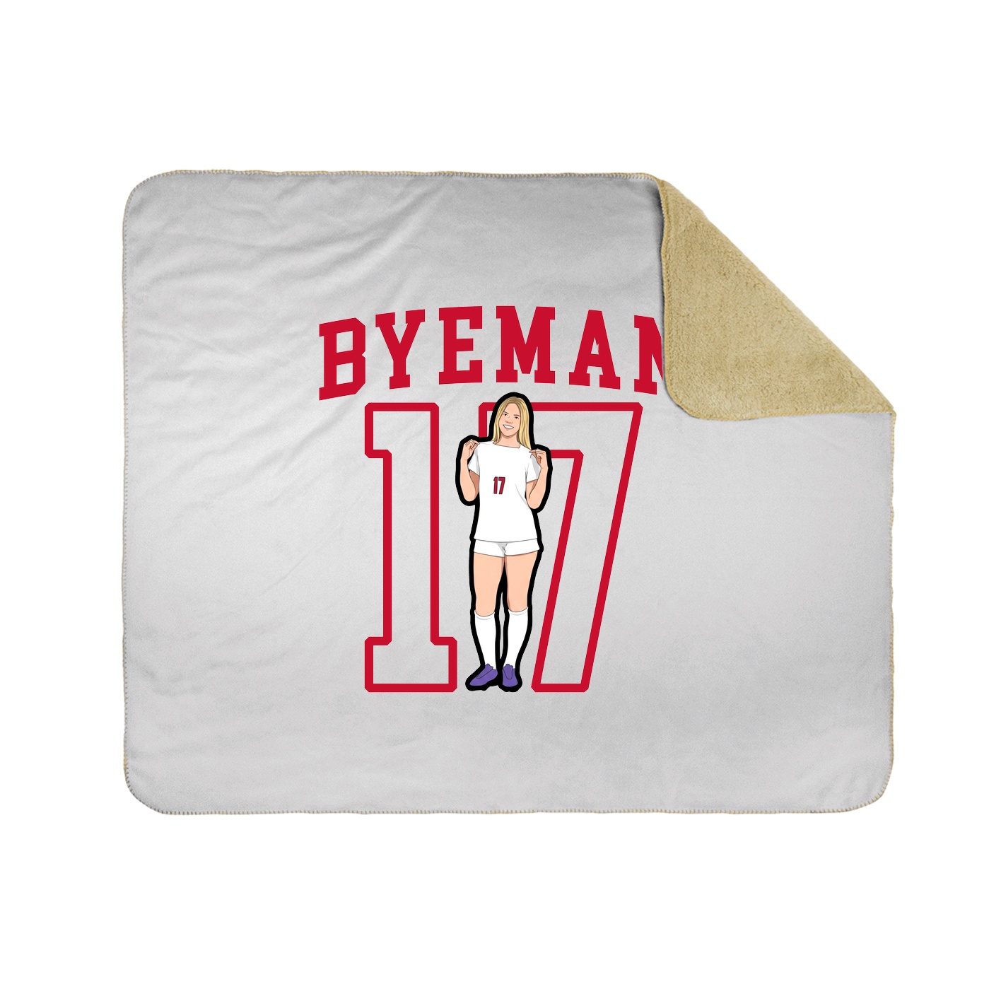 Throw Blanket — Shirsey in White