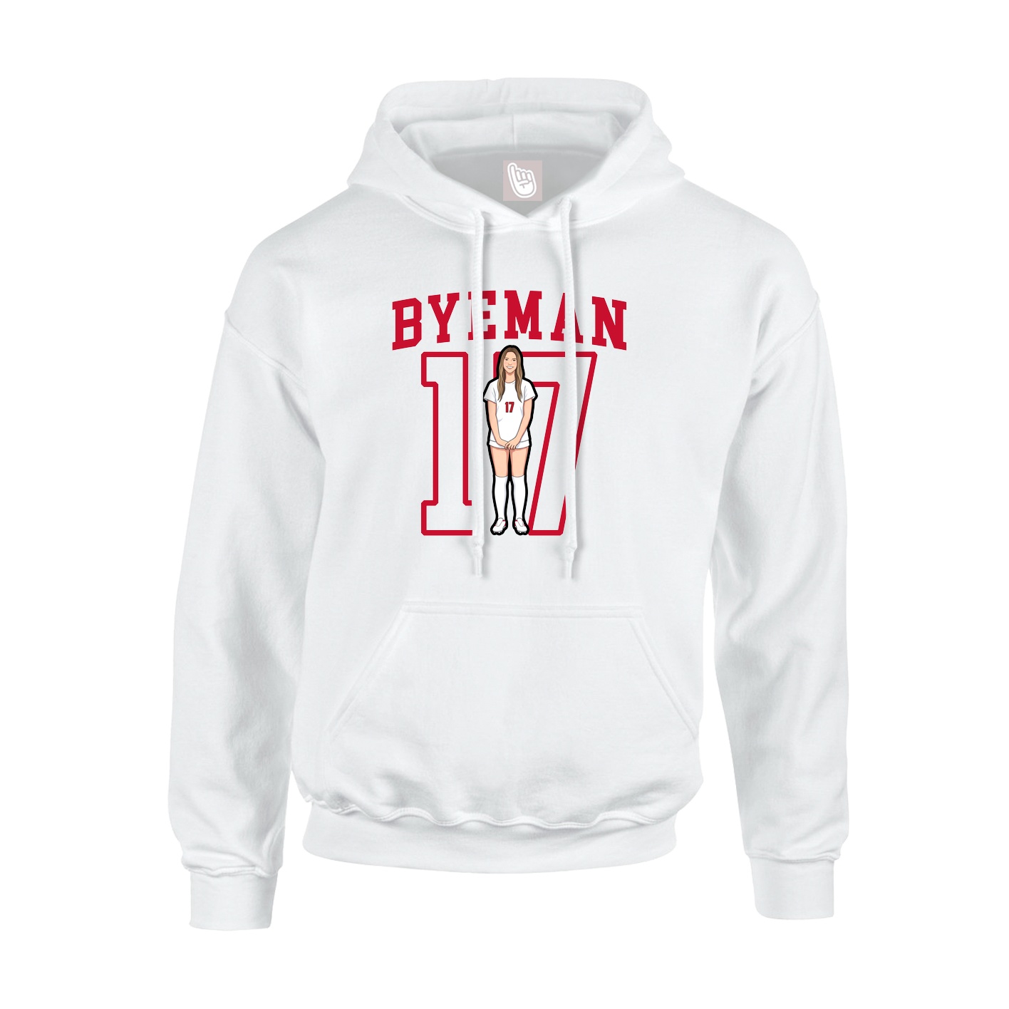 Hoodie — Shirsey in White