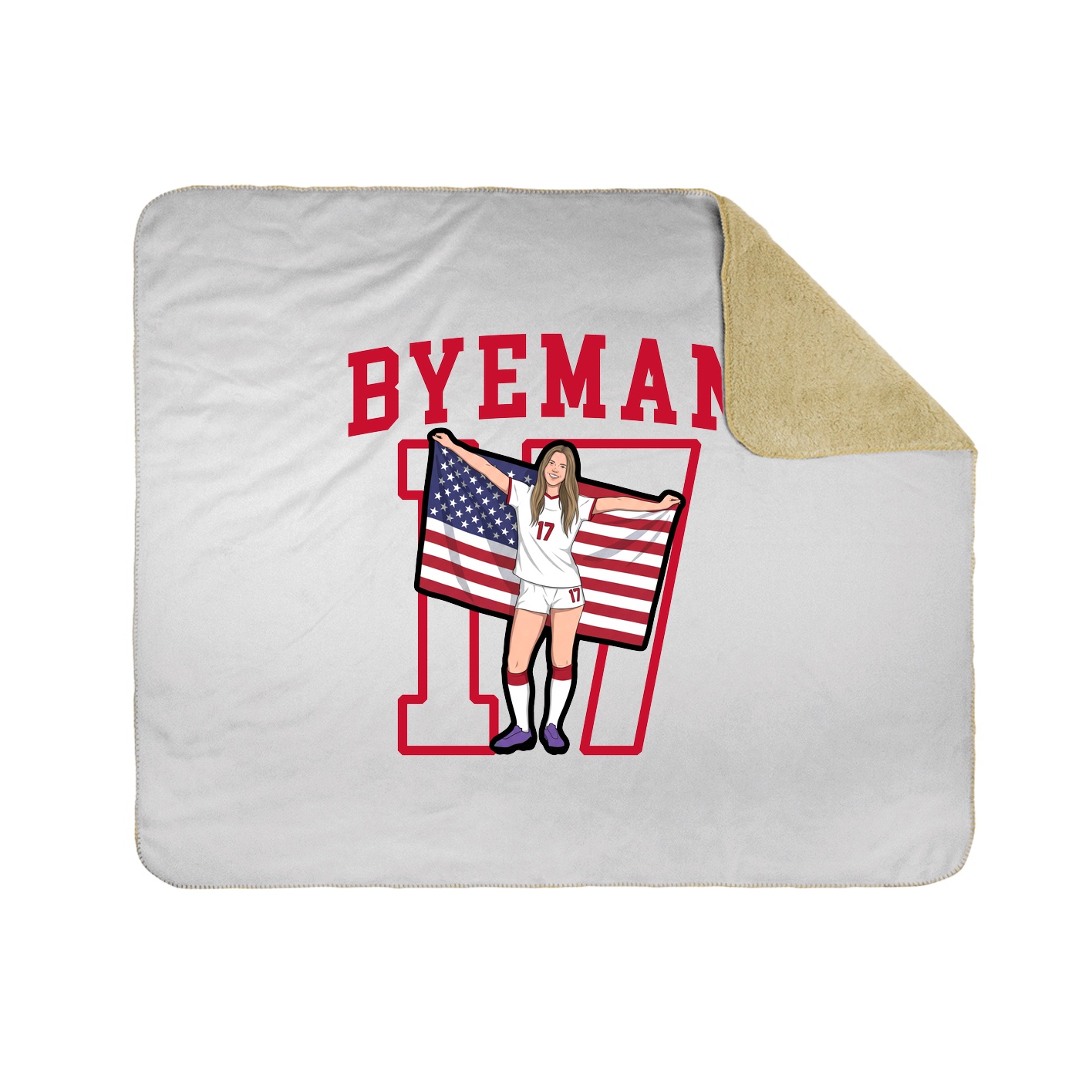 Throw Blanket — Shirsey in White