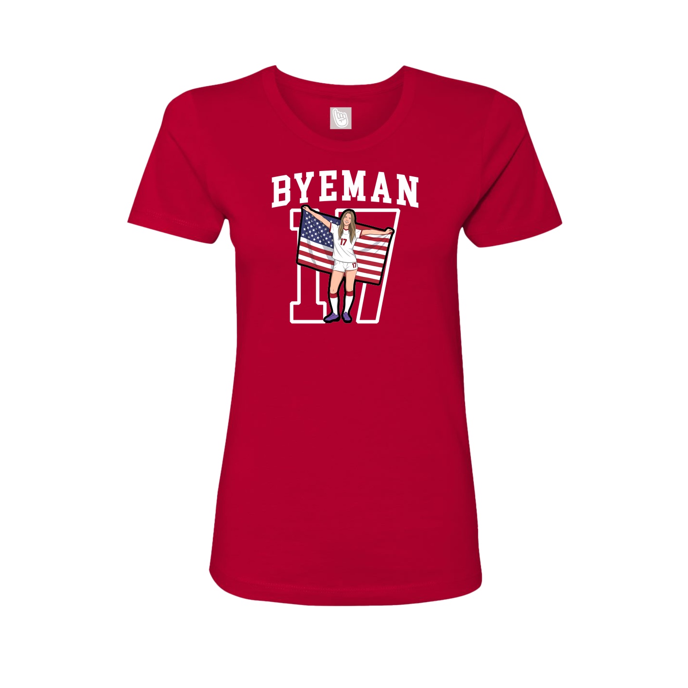 Fitted Women's Tee — Shirsey in Red