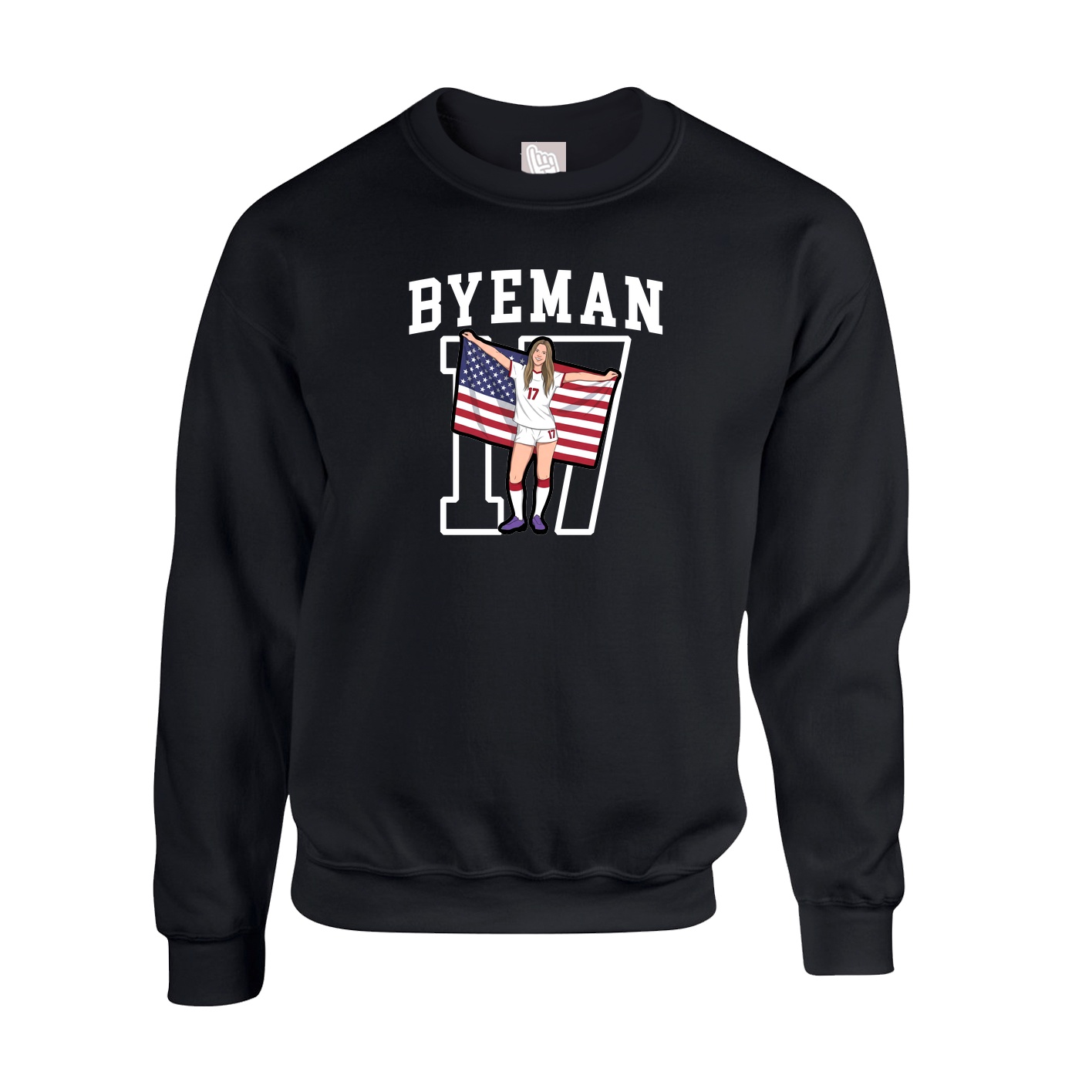 Fleece Crew — Shirsey in Black