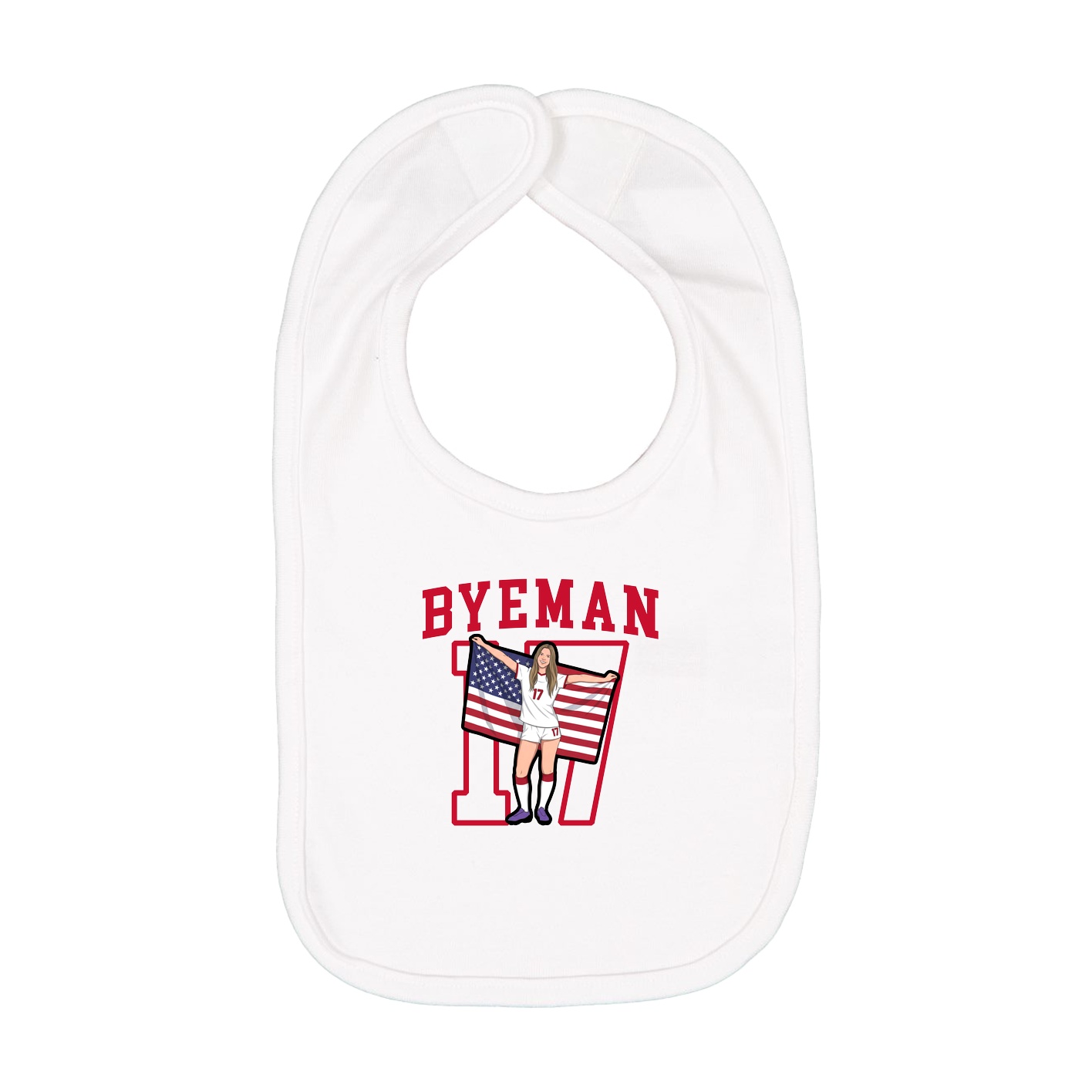 Infant Bib — Shirsey in White