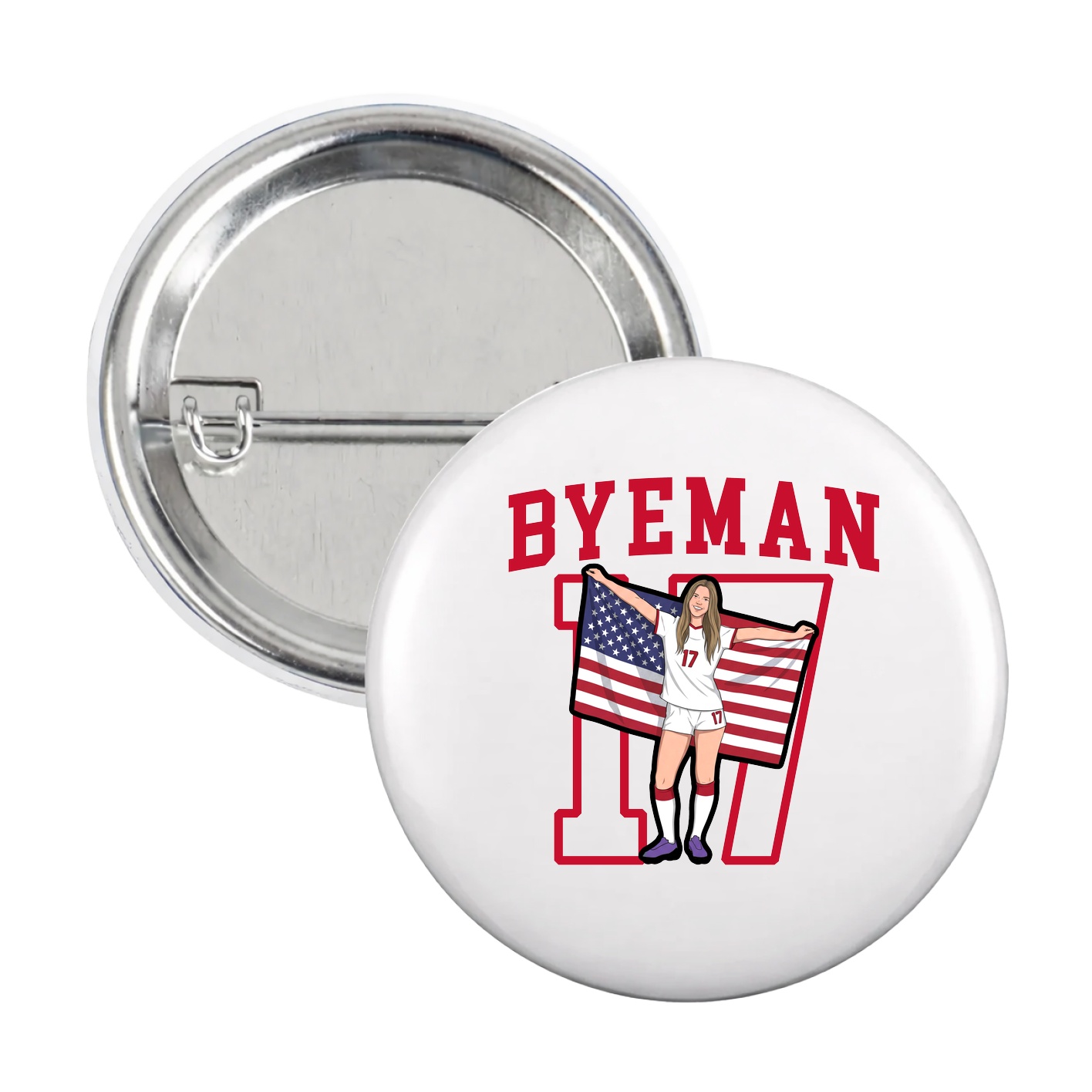 Game Day Button — Shirsey in White