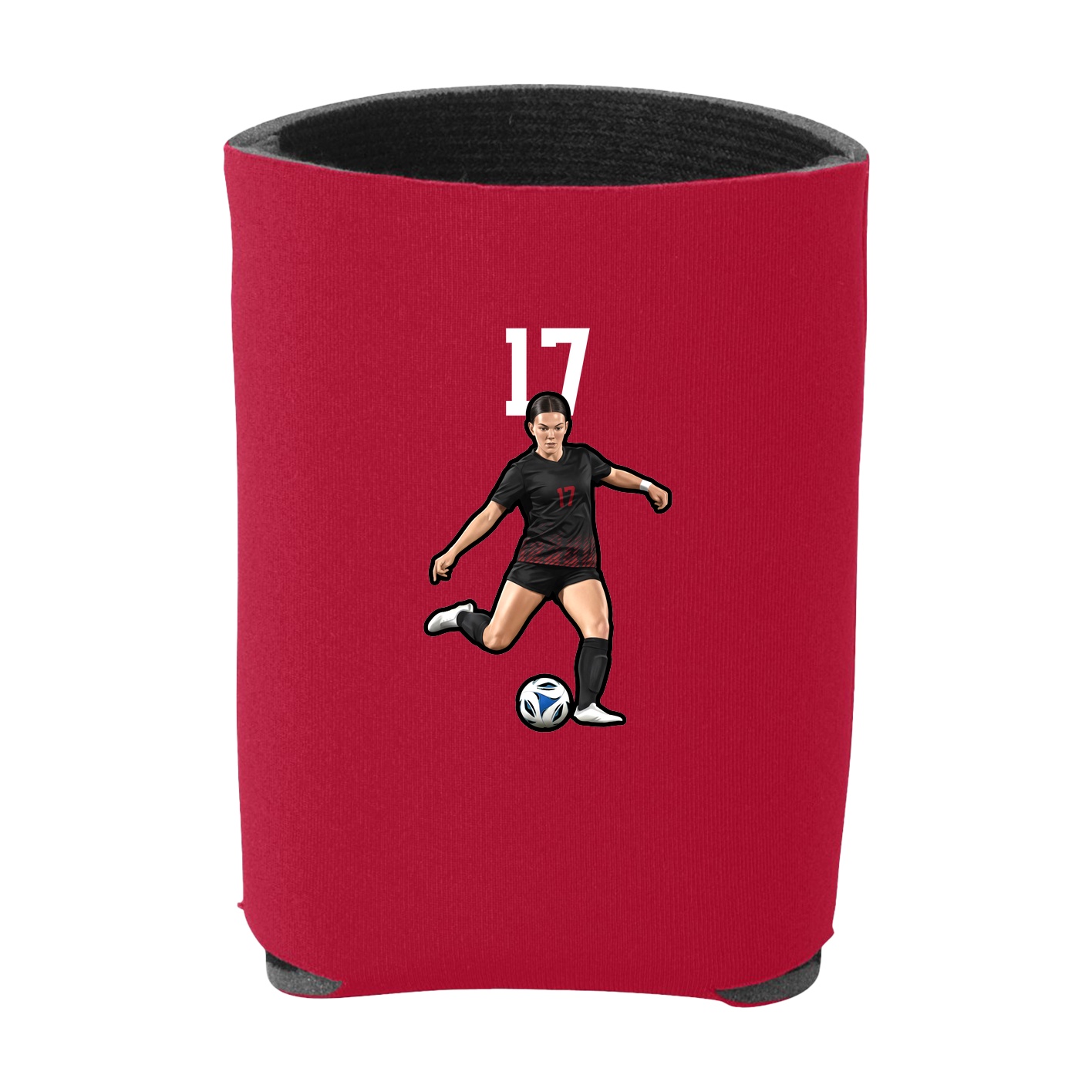 Can Holder — Number Top in Red