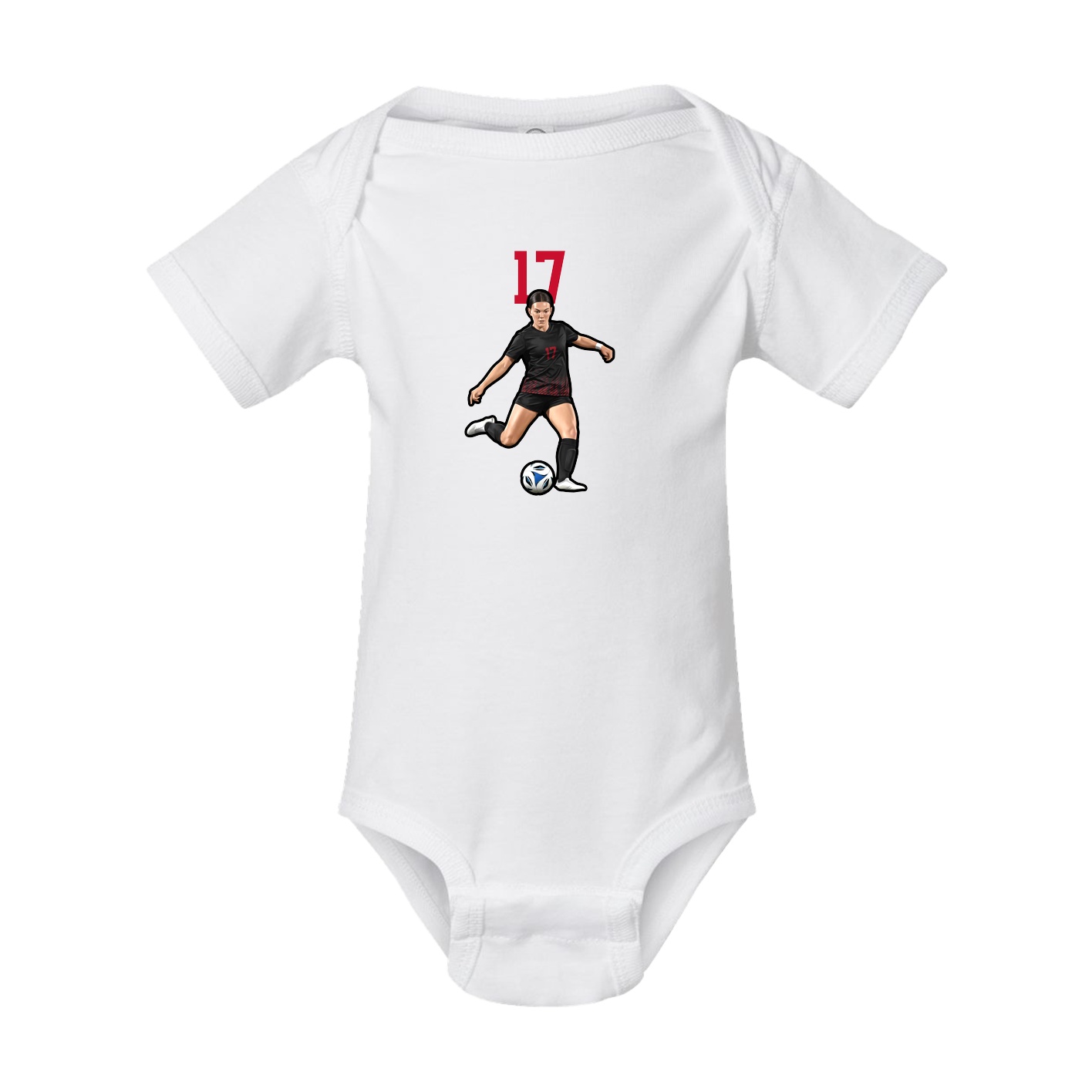 Baby Onesie — Number Top in White