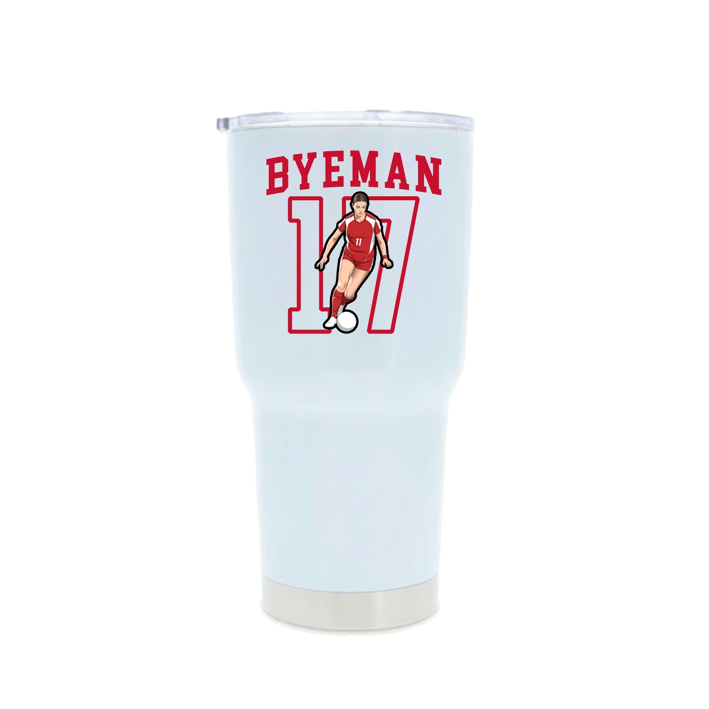 30oz Stainless Steel Tumbler — Shirsey in White