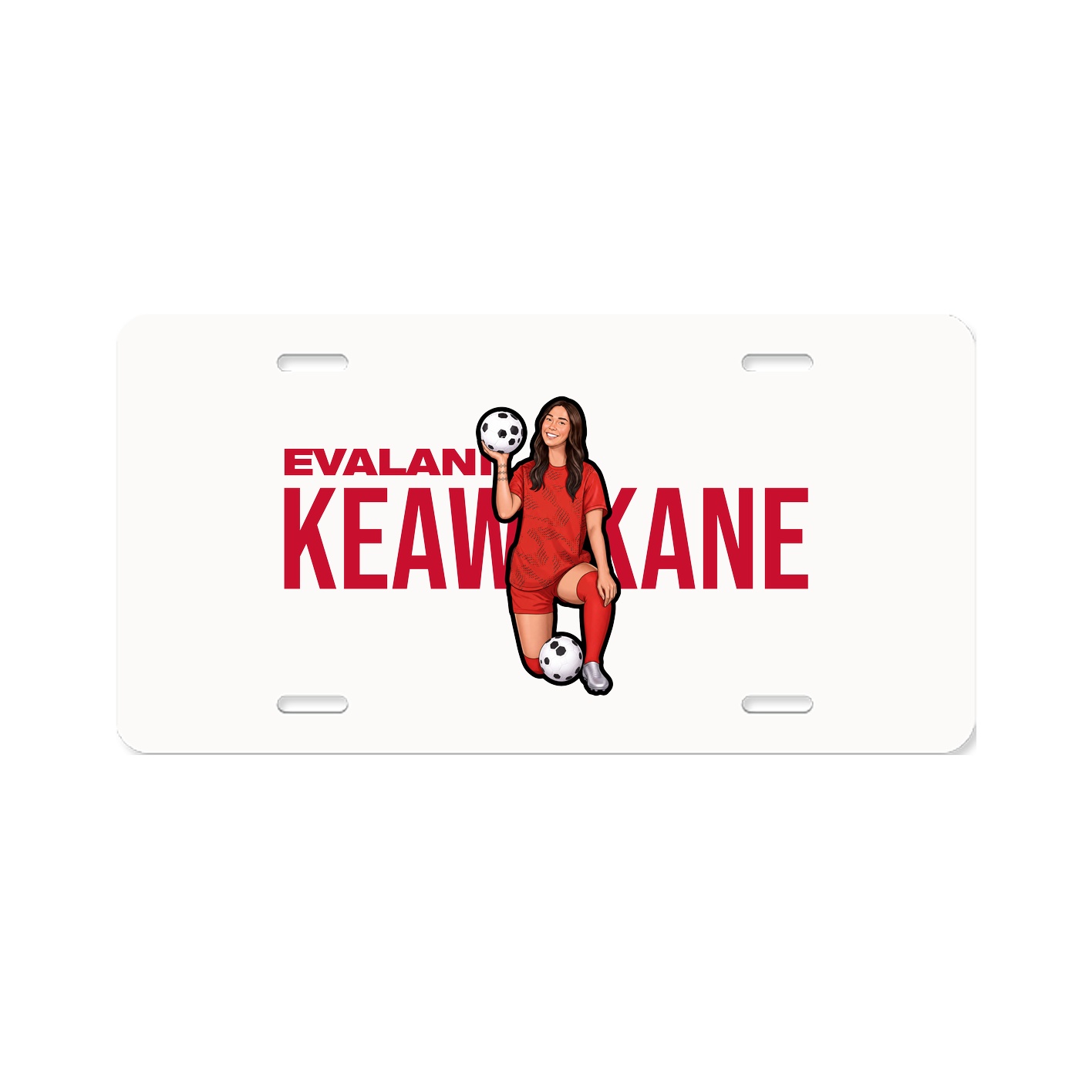 License Plate — Player Name in Classic