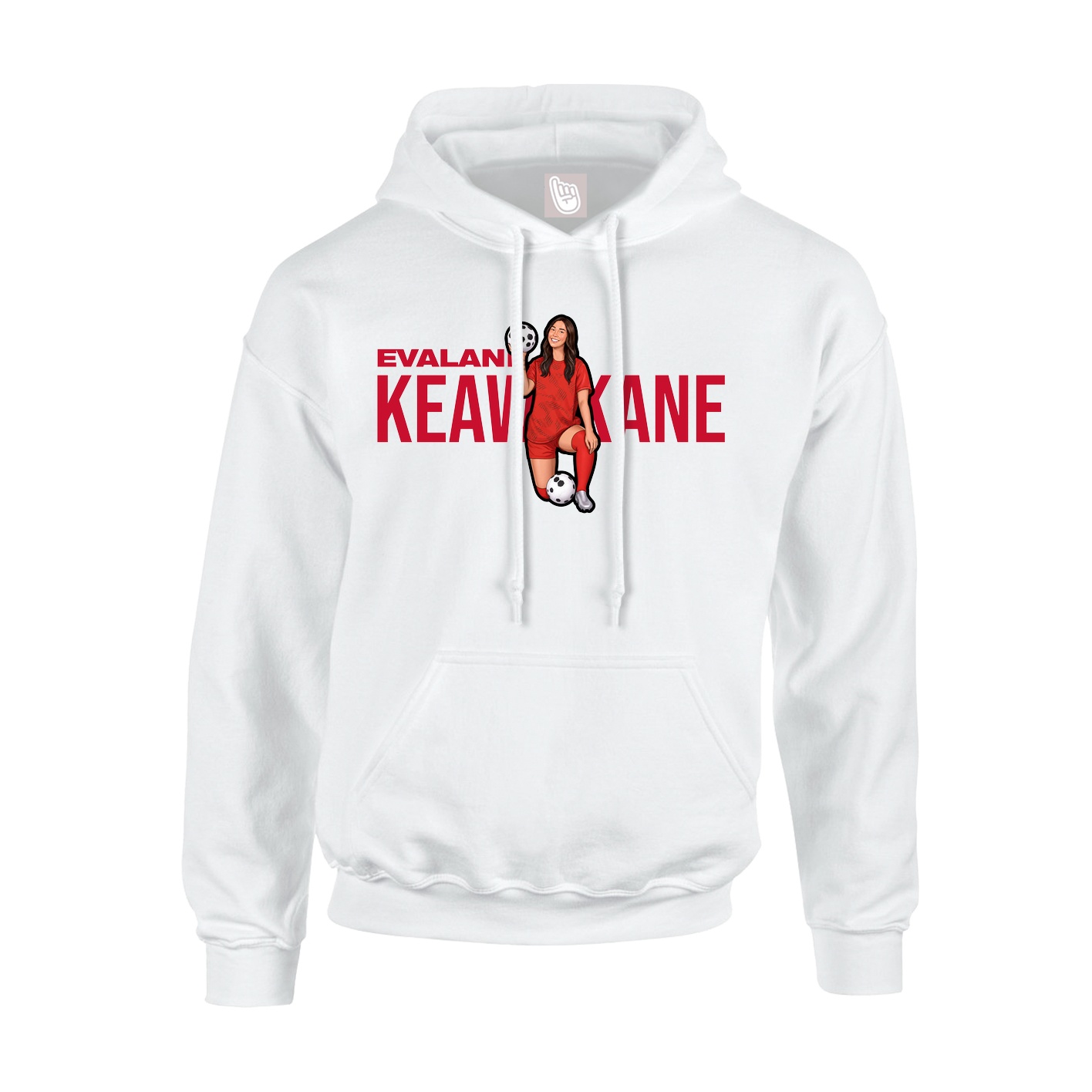 Hoodie — Player Name in White