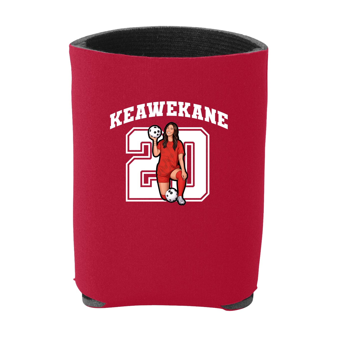 Can Holder — Number in Red