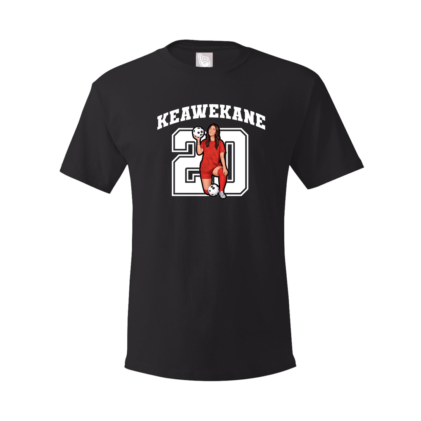 Youth Tee — Number in Black