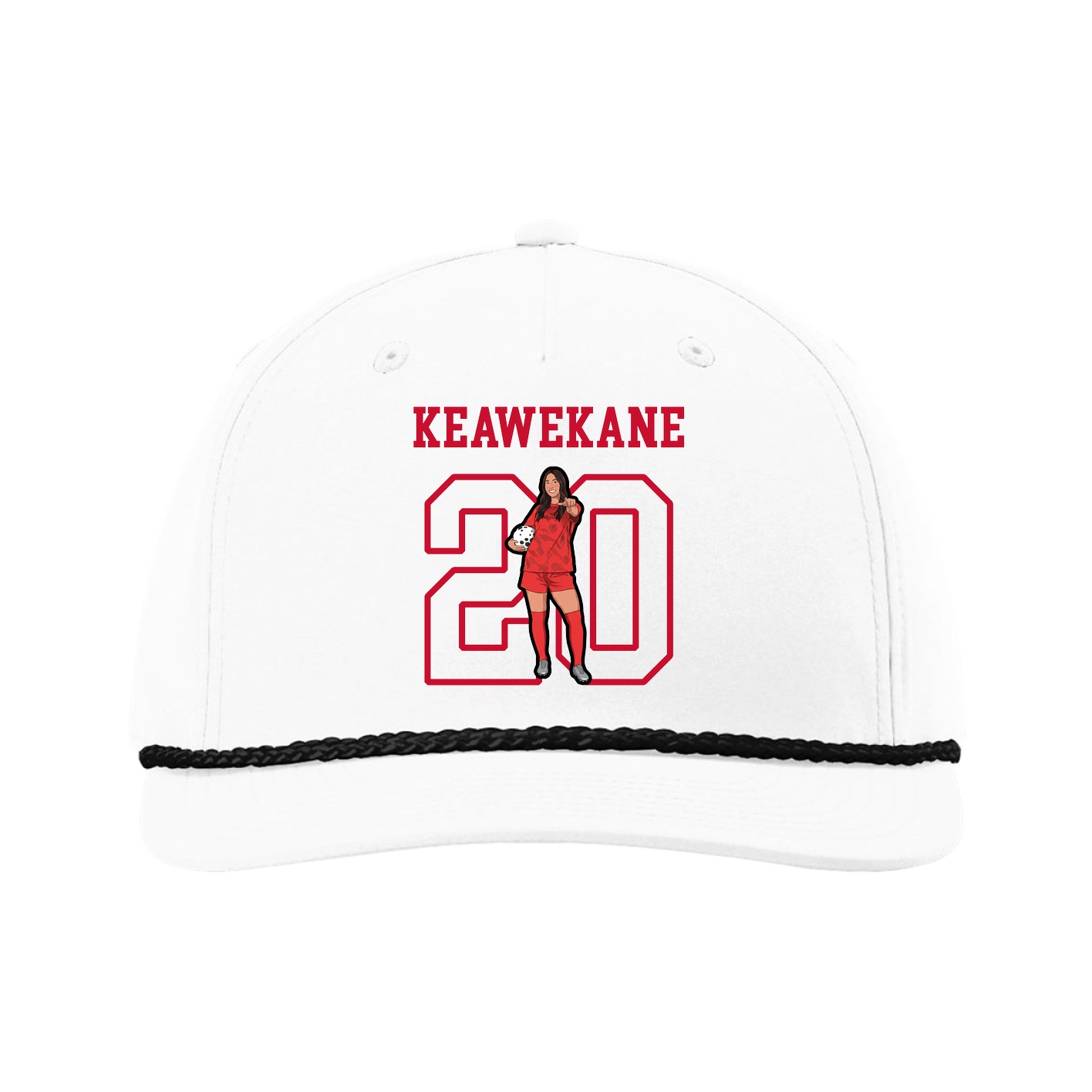 Five-Panel Classic Rope Cap — Shirsey in White