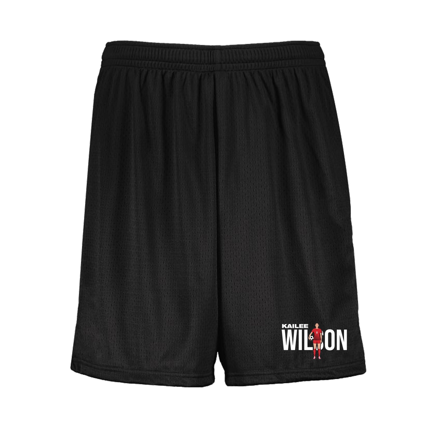 Shorts — Player Name in Black