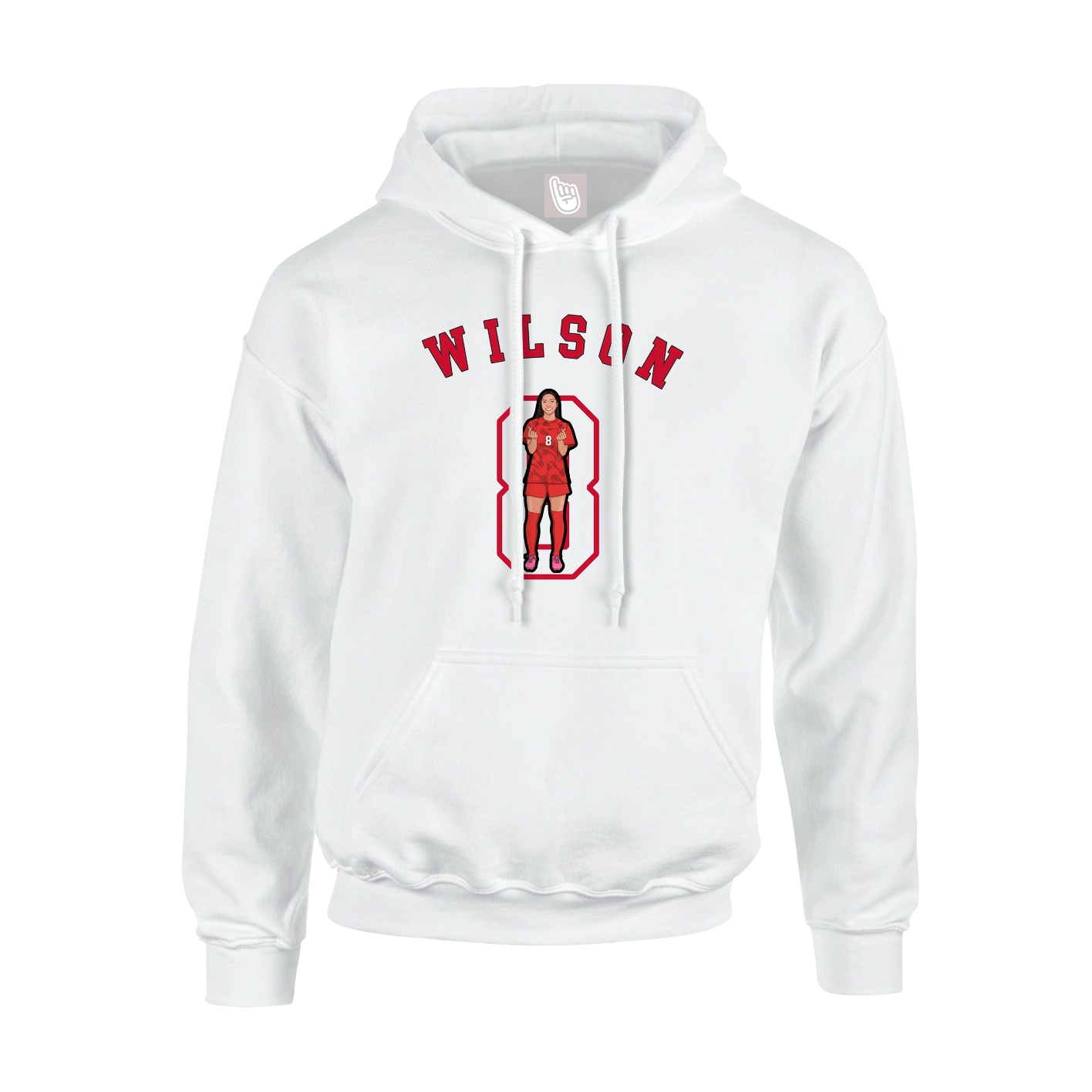 Hoodie — Shirsey Arch in White