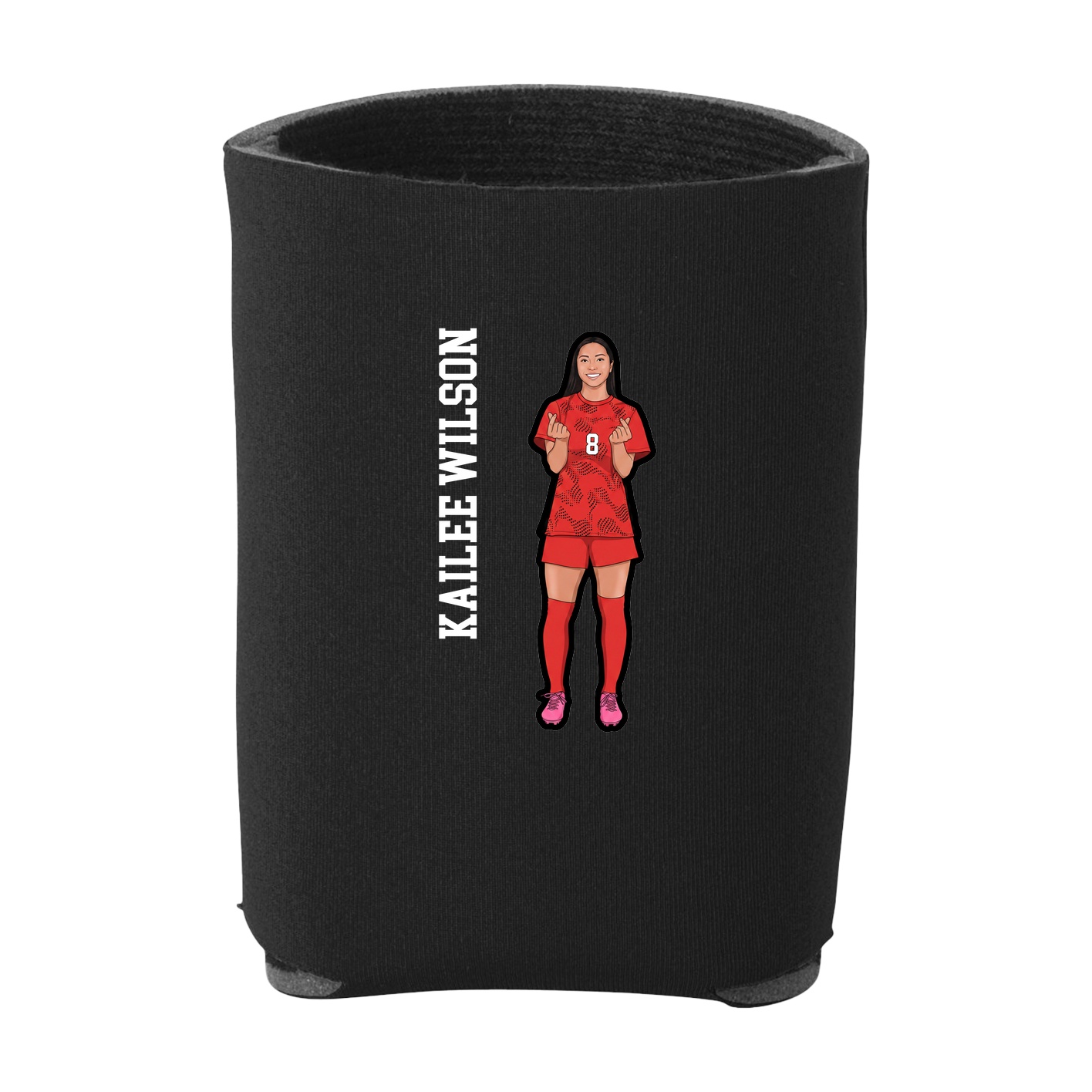 Can Holder — Name Vertical in Black