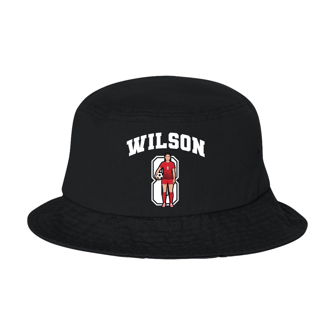 Bucket Cap — Number in Black