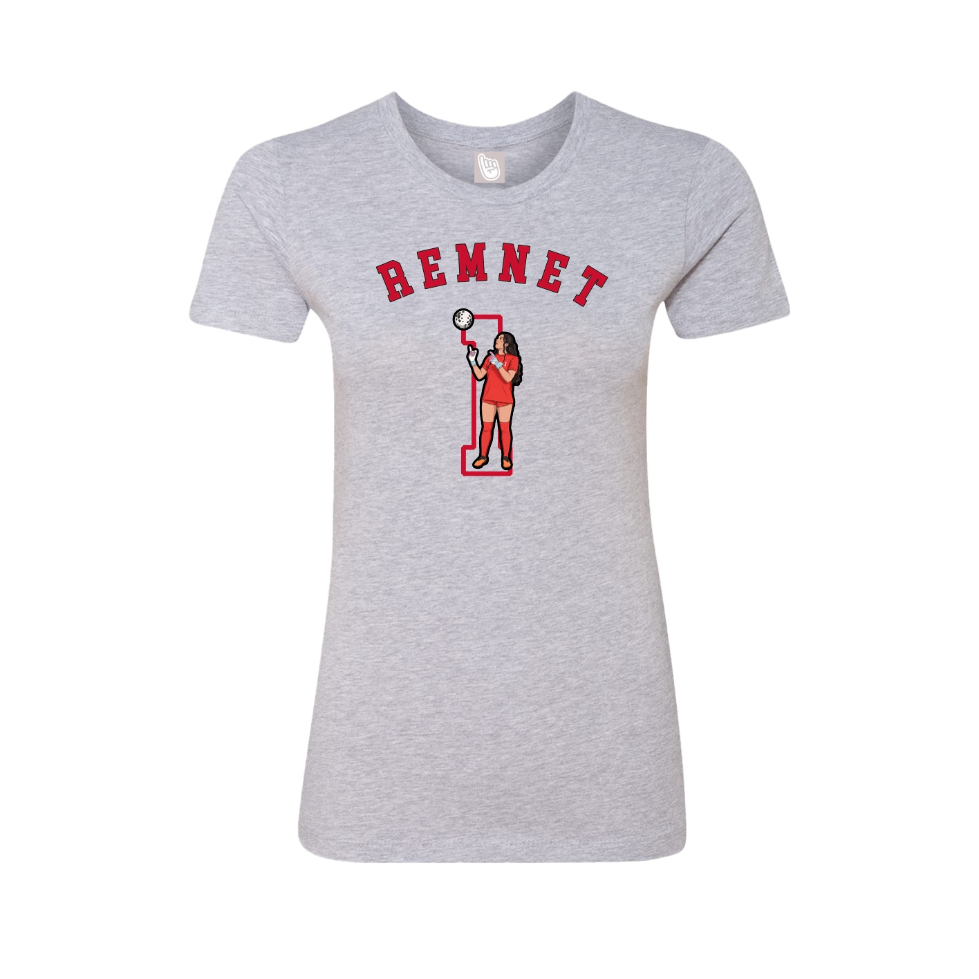 Fitted Women's Tee — Shirsey Arch in Grey