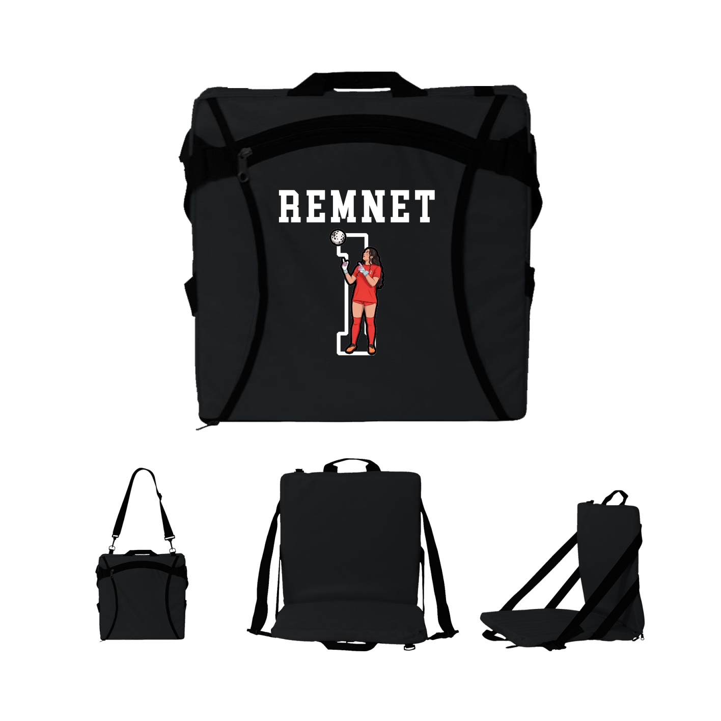 Folding Stadium Seat — Shirsey in Black