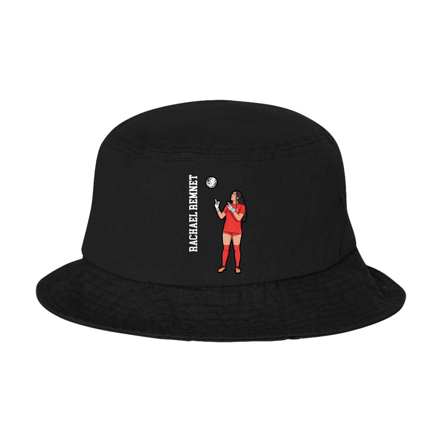 Bucket Cap — Name Vertical in Black