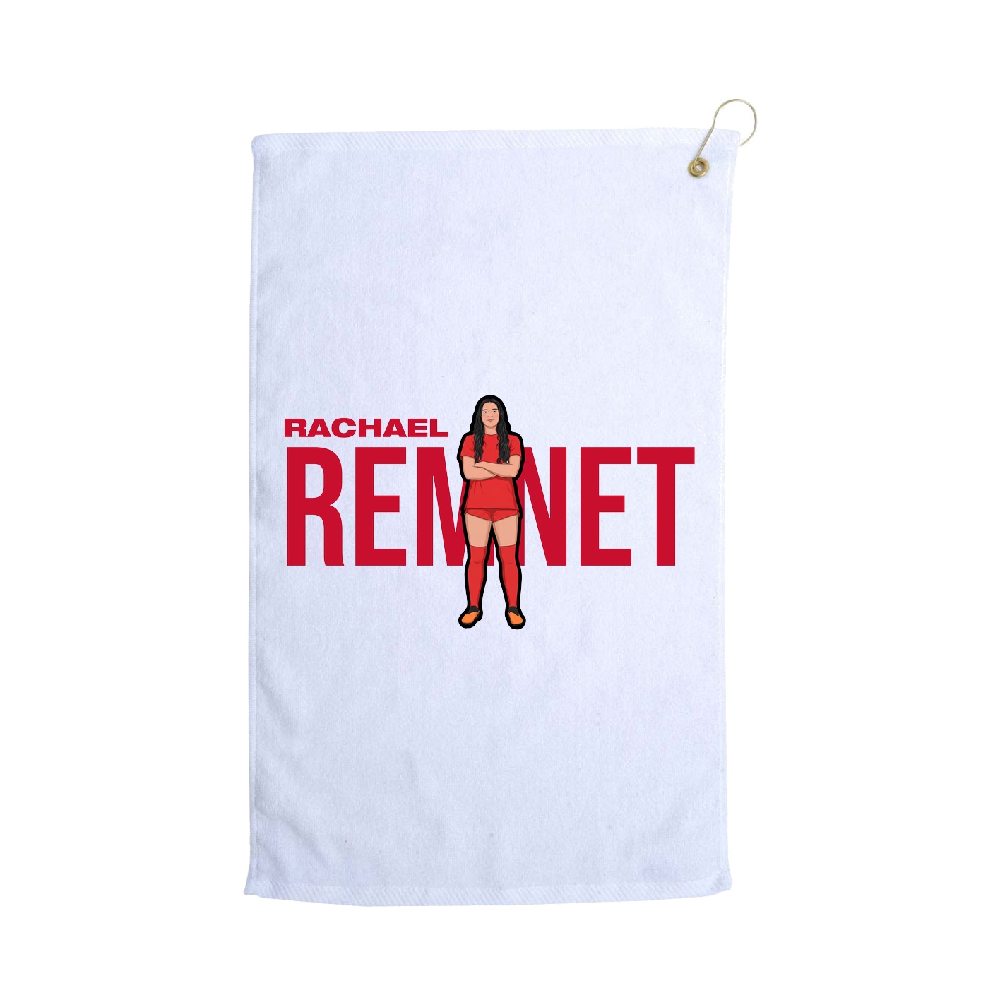 Golf Towel — Player Name in White
