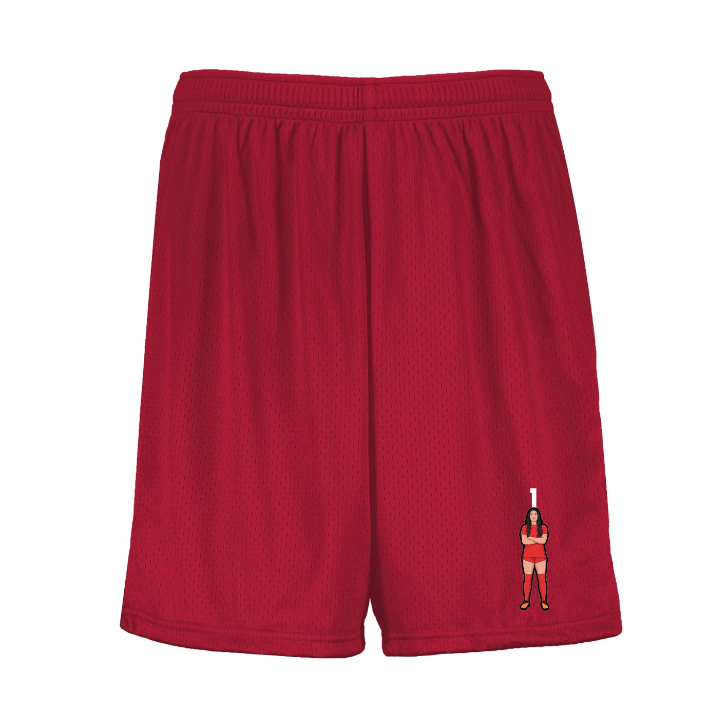 Shorts — Number Top in Red