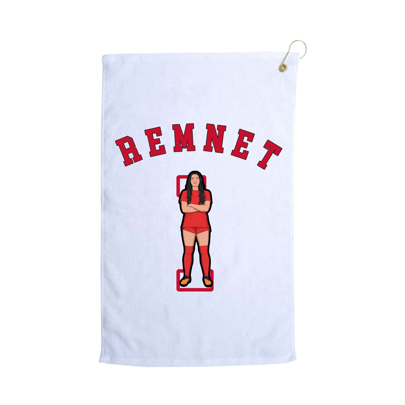Golf Towel — Shirsey Arch in White
