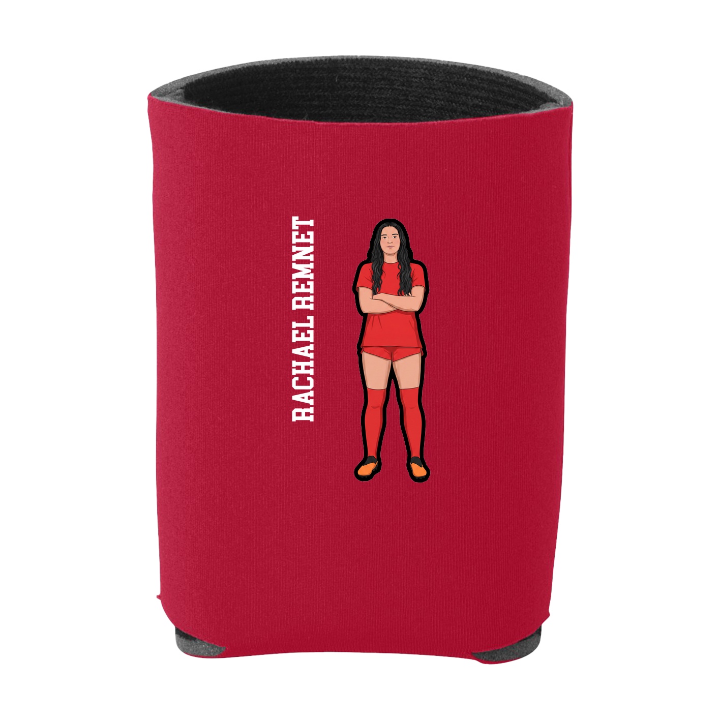 Can Holder — Name Vertical in Red