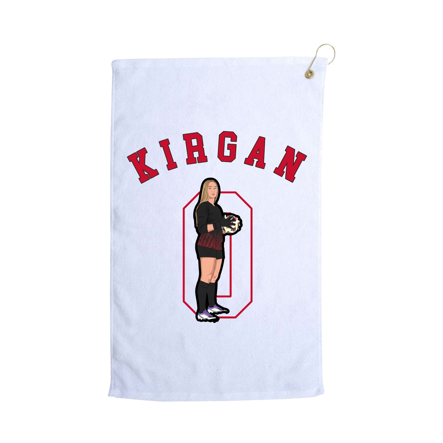Golf Towel — Shirsey Arch in White